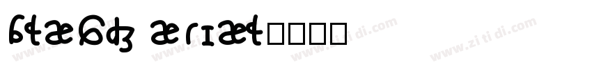 BLACK ARIAL字体转换